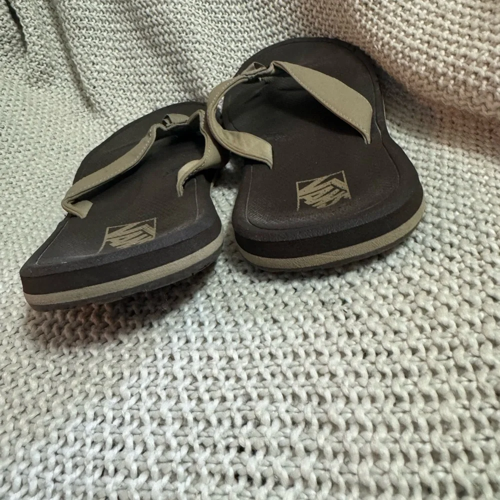 Vans Sandals Men's 10 New‎ Nexpa Synthetic Vintage Camo Brown Summer Flip Flop
